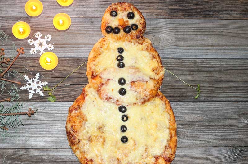 Пицца Снеговик